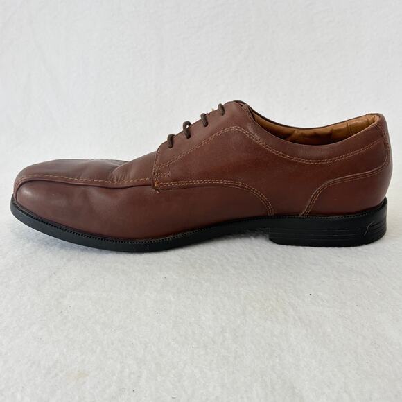 Clarks Collection Loafers Mens 11.5 M Brown Leather Oxford Dress Shoes Comfort